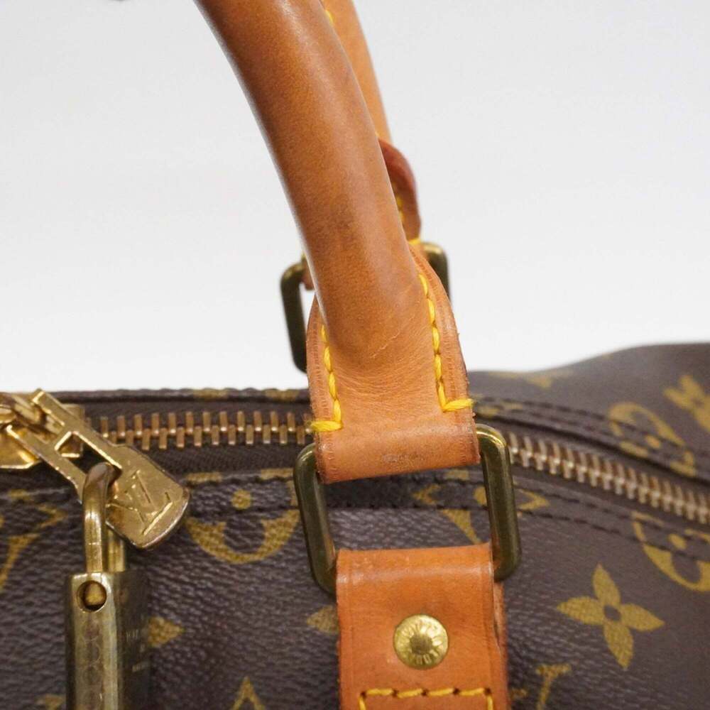 LOUIS VUITTON Brown Monogram Keepall 55 Boston Bag - Picture 13 of 14